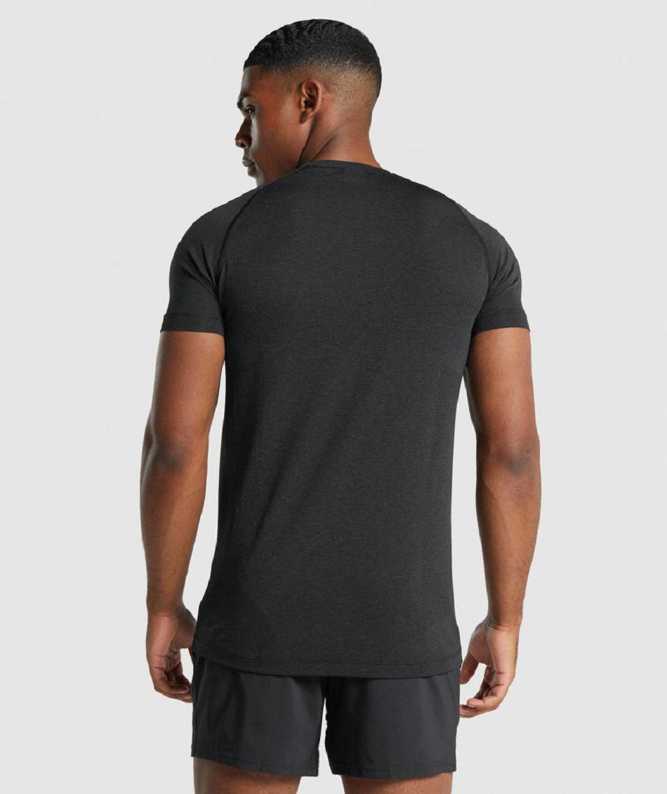 Gymshark Vital Light Seamless Muške T Shirts Crne | HR 2477CTV